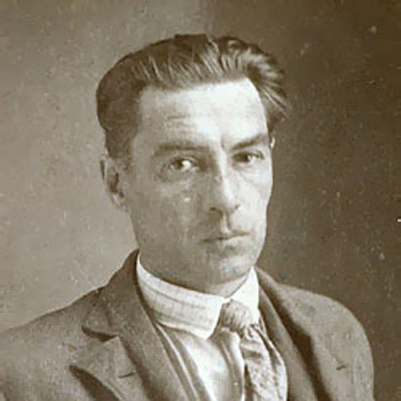 Ritratto di Roberto Arlt, scrittore e giornalista argentino nato nel 1900, autore di romanzi tradotti in italiano.